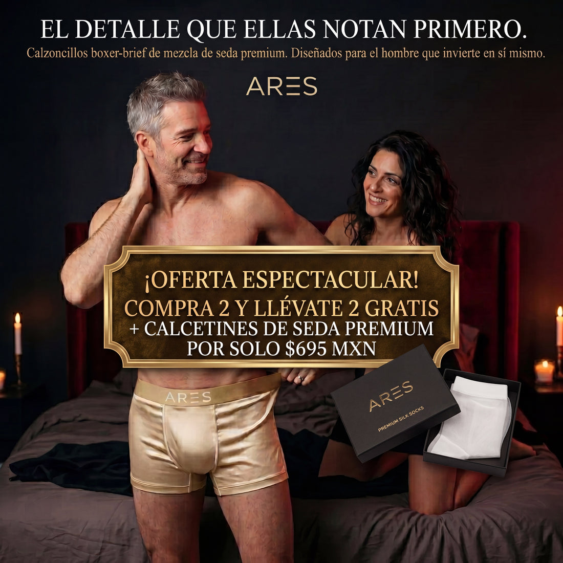 Bóxer Ares Premium™ · Compra 2 Llevate 2 + Calcetines de REGALO