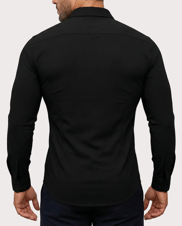 Camisa de vestir elástica