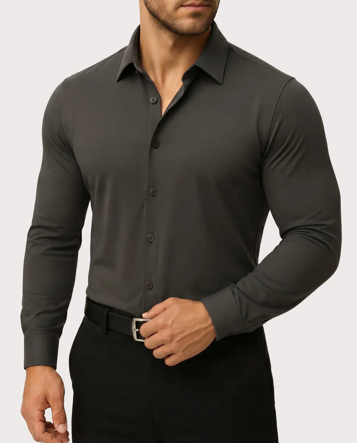 Elasticidad real — Camisa de vestir elástica