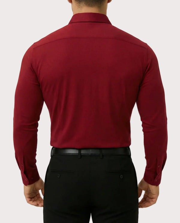 Camisa de vestir elástica