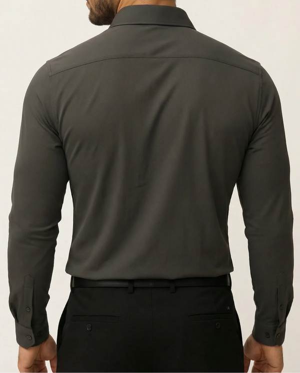 Camisa de vestir elástica