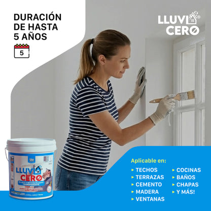 LLUV1A CERO® | 4 Litros Sellador Transparente Impermeabilizante